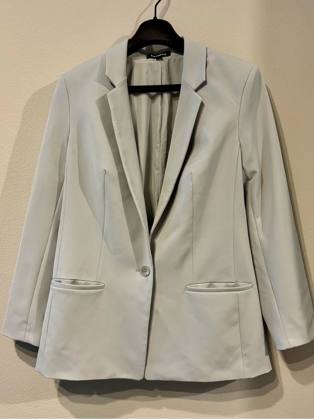 Express Tailored Light Blue/Seafoam Blazer Single Button Size M